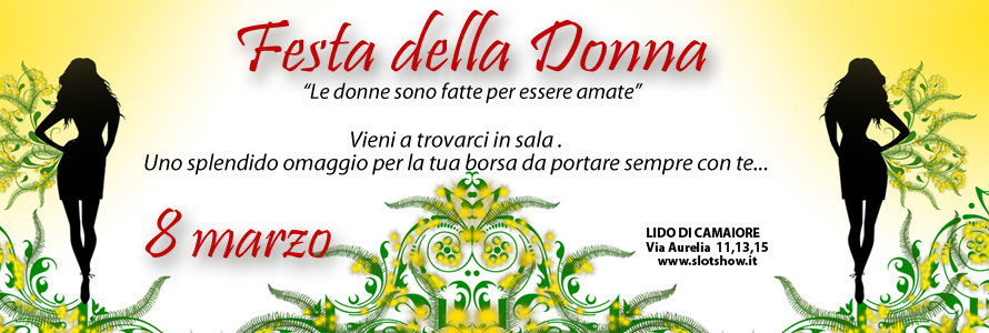 L'8 Marzo allo Slot Show Lido Di Camaiore