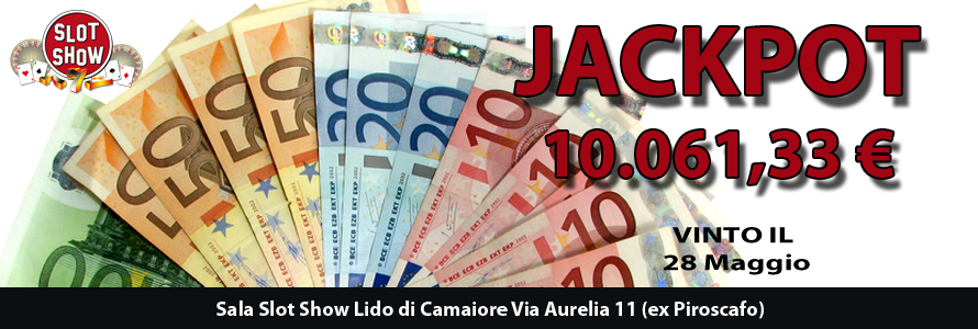 Vinciti 10.061,33 € alla Sala Slot Show di Lido di Camaiore