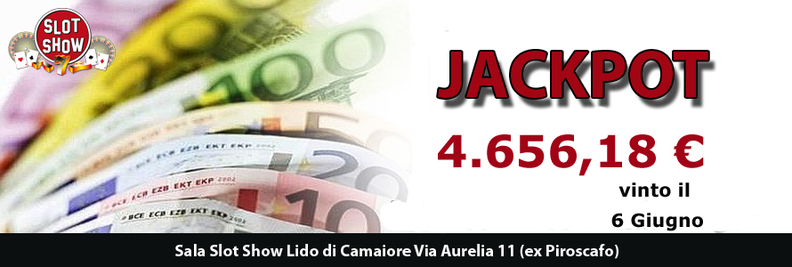 Nuova vincita da 4.656,18 € alla Sala di Lido di Camaiore