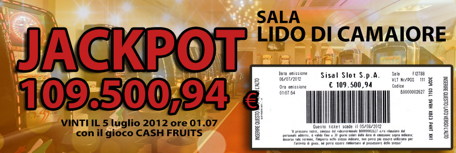 Jackpot Nazionale 109.500,94 euro !