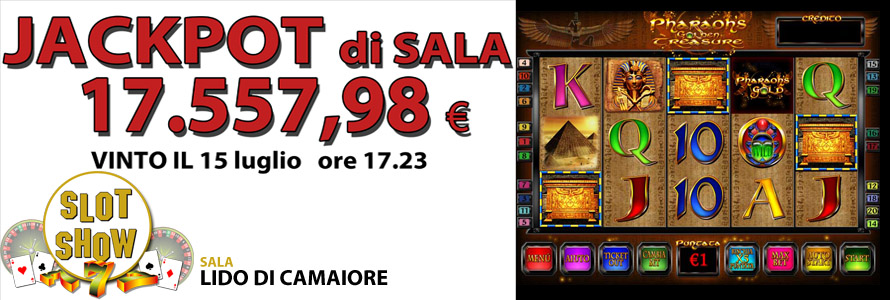 Jackpot di Sala da 17.557 euro !