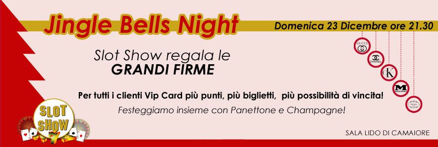 Domenica 23 Dicembre la Sala di Lido di Camaiore regala LE GRANDI FIRME