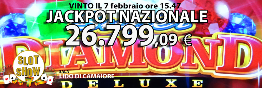 Vinto il Jakpot Nazionale alla Sala Slot Show di Lido di Camaiore