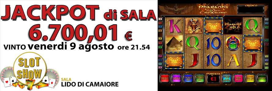 Jackpot di Sala a Lido di Camaiore : 6700 euro